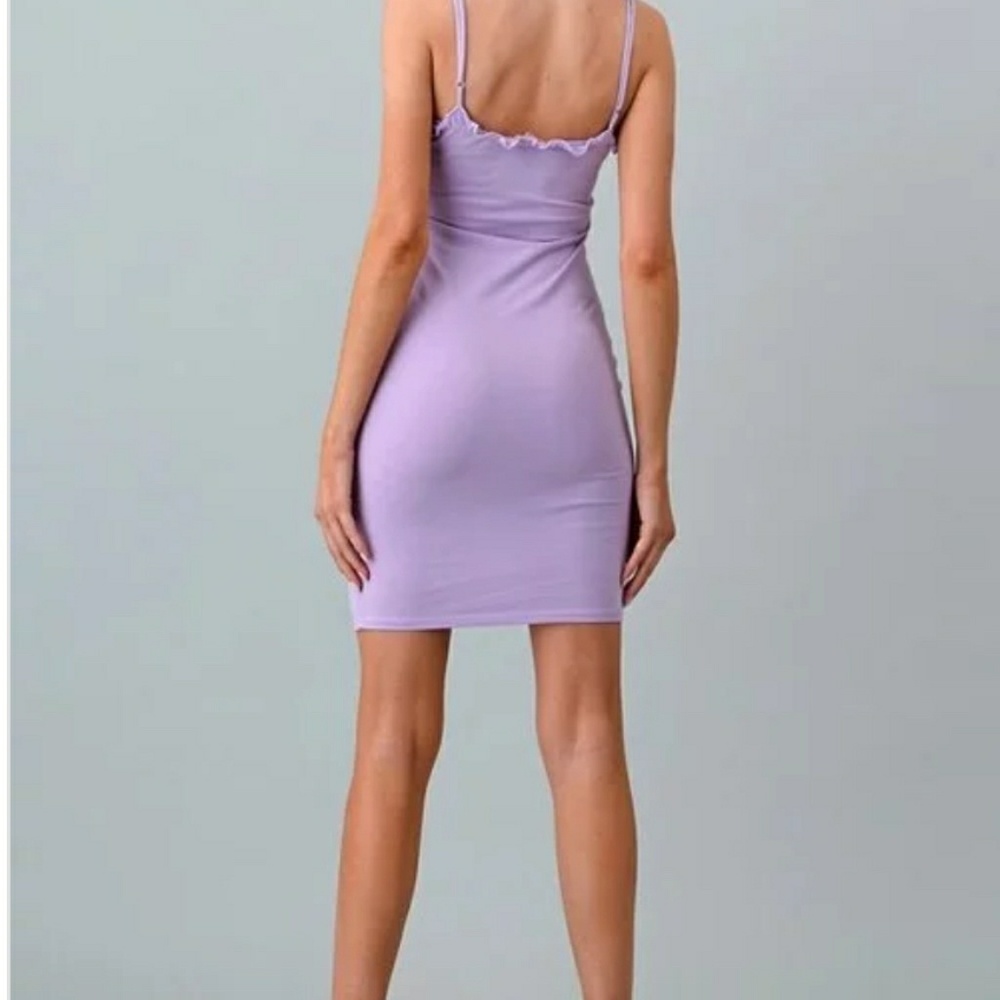 Baby Ruffle Snap Button Front Mini Dress - Picture 5 of 5